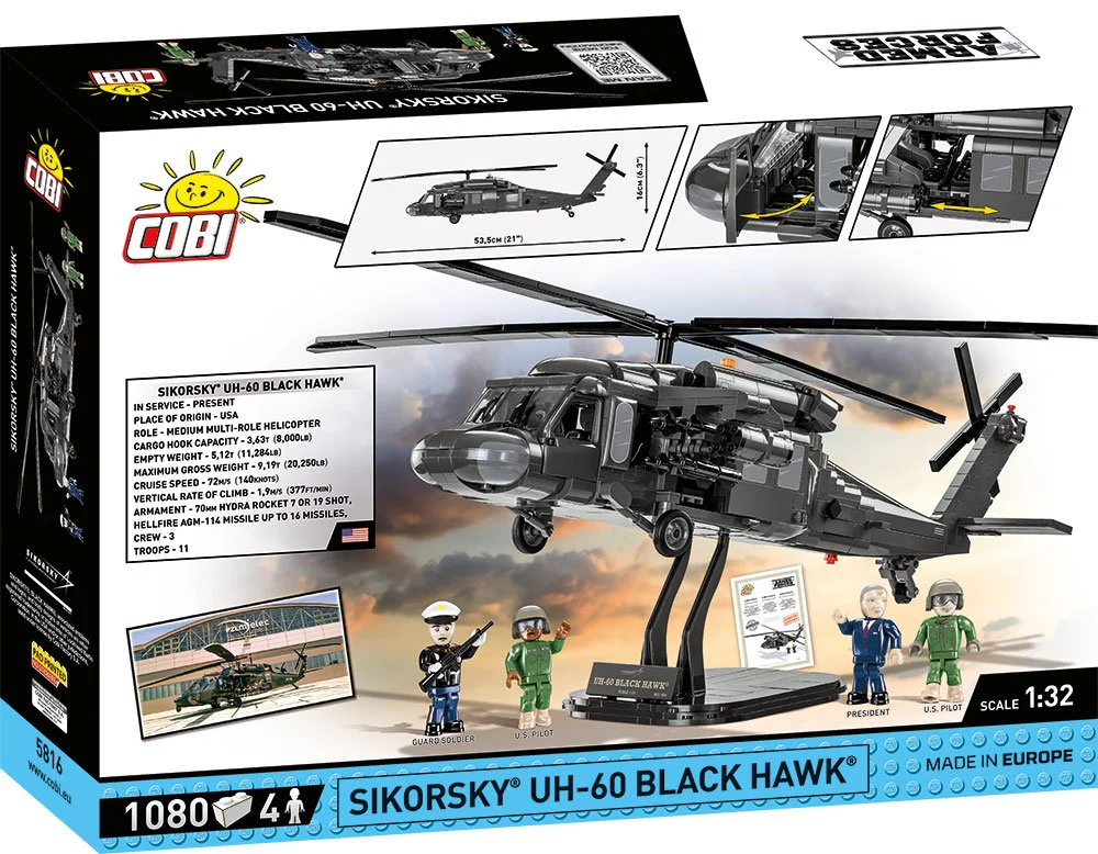 UH-60 BLACK HAWK HELICOPTER COBI 5816 image 3