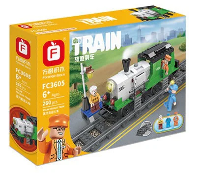 Orbital train: steam freight train 方橙积木 Forange FC3605 image 1