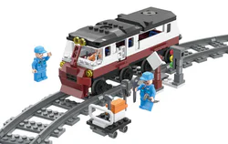 Railway train: faulty repair locomotive.