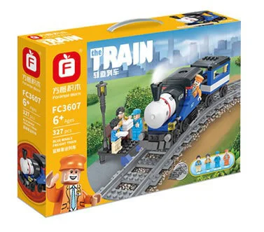 Orbital train: Blue Whale passenger train 方橙积木 Forange FC3607 image 1