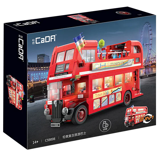London retro-tourism bus 咔搭 CaDA/双鹰 DoubleE C59008 image 1