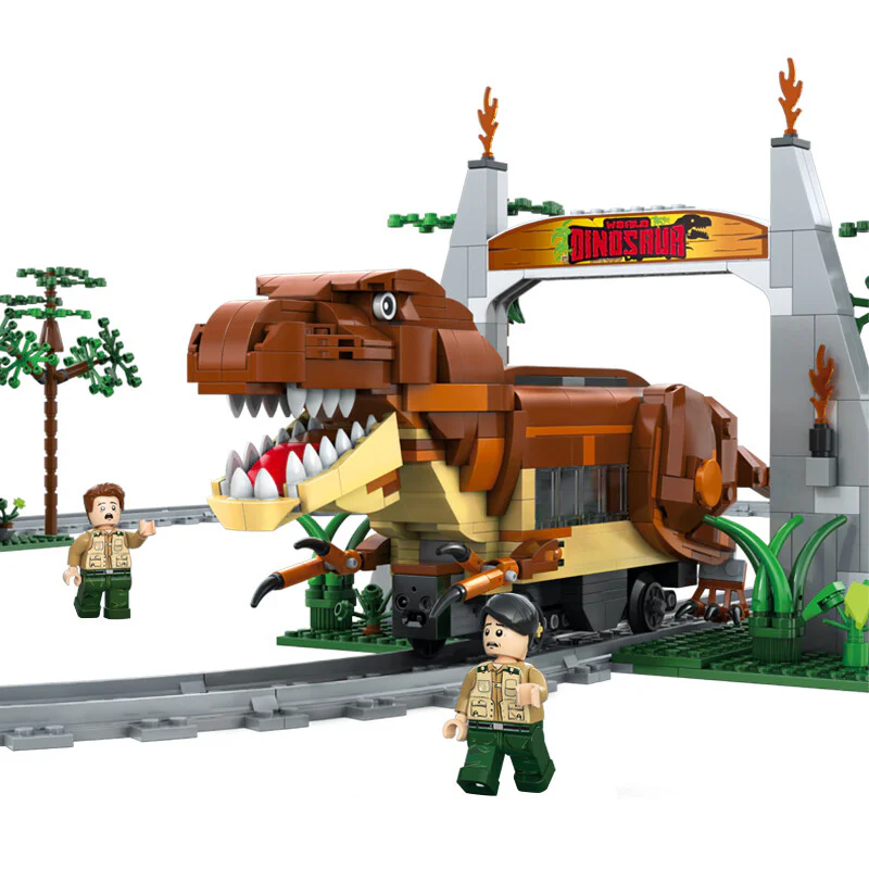The J.C. Dragon Orbital, the dinosaur electric train 咔搭 CaDA/双鹰 DoubleE C59003 image 1