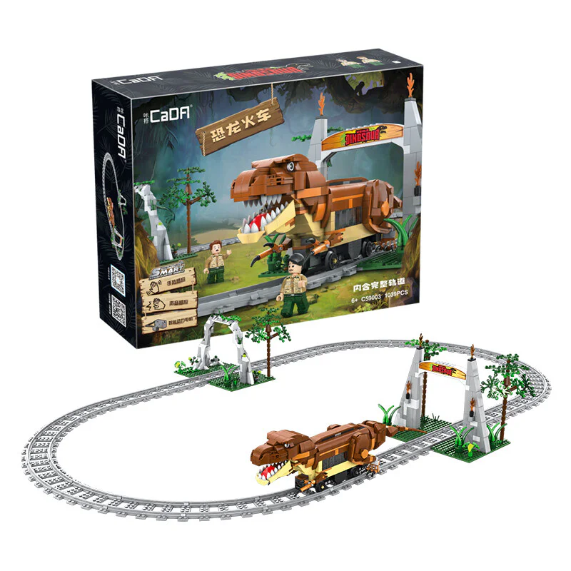 The J.C. Dragon Orbital, the dinosaur electric train 咔搭 CaDA/双鹰 DoubleE C59003 image 2