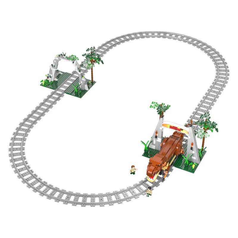 The J.C. Dragon Orbital, the dinosaur electric train 咔搭 CaDA/双鹰 DoubleE C59003 image 3
