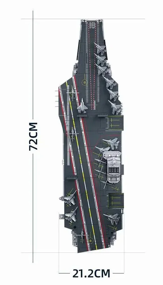 Flight carrier Fujian 1:450 小鲁班 Sluban M38-B1188 image 2