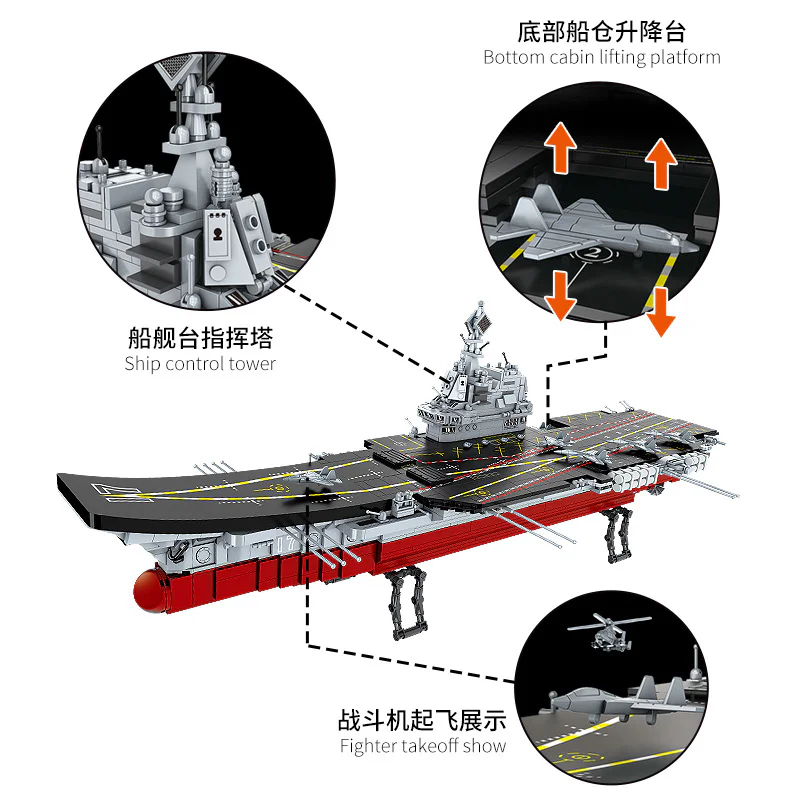 HMS Argus (I01) 方橙积木 Forange FC6103 image 2