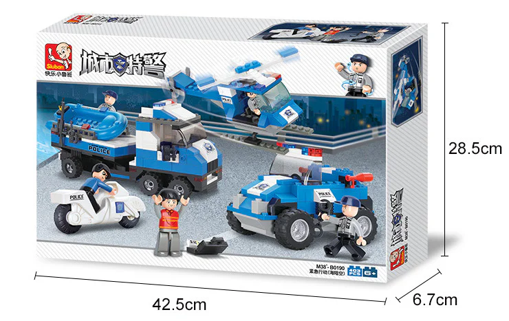 Urban special police: emergency operations (land, sea and air) 小鲁班 Sluban M38-B0190 image 3