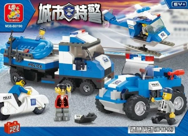 Urban special police: emergency operations (land, sea and air) 小鲁班 Sluban M38-B0190 image 4