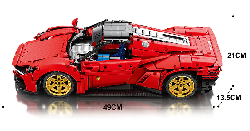 Ferrari Daytona SP3 1:10 臻砖科技 Reobrix 11025 image 2