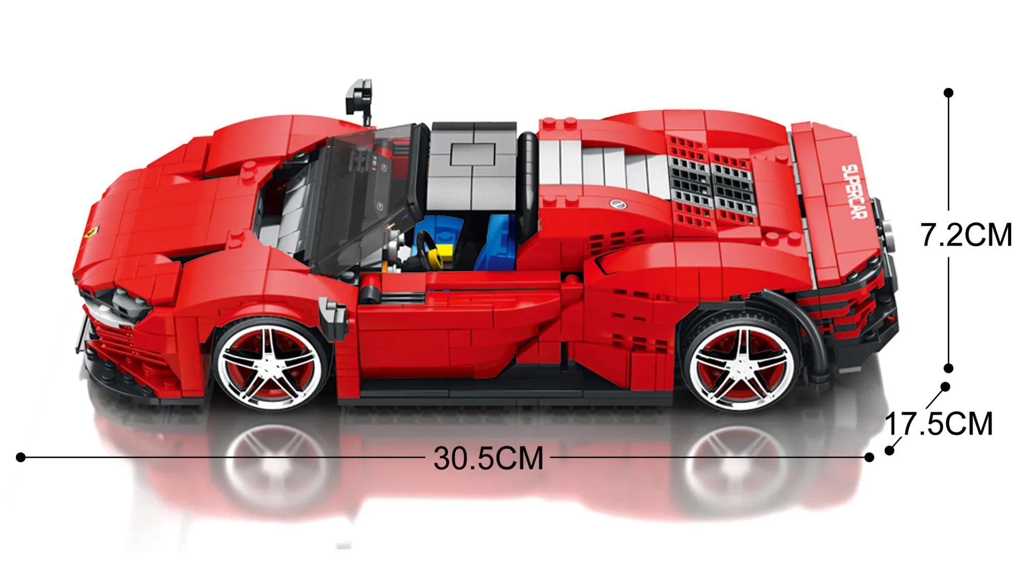 Ferrari Daytona SP3 1:16 臻砖科技 Reobrix 11026 image 3