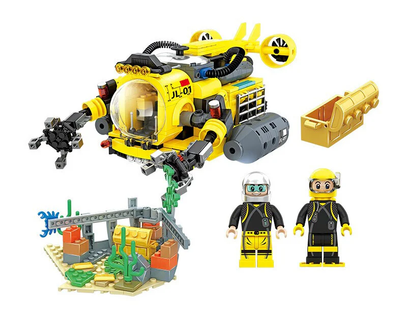 The powered builder's remote undersea treasure hunt 维思积木 WISEBLOCK/奥迪双钻 HA389125