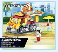 Electric block remote pizza truck