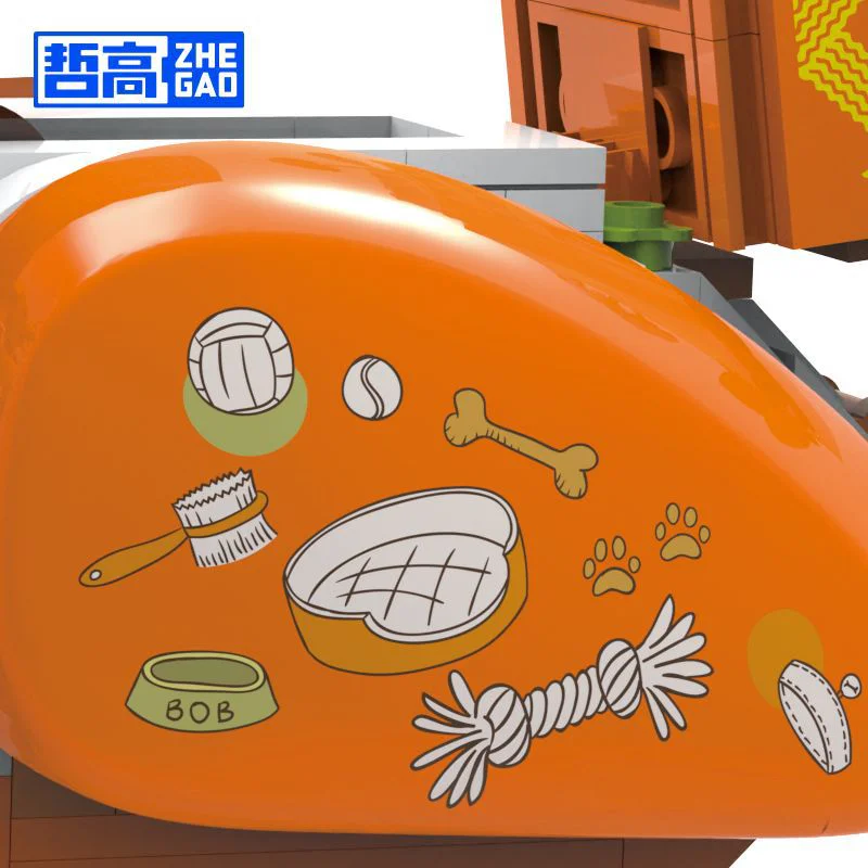 Pet store lamb motorcycle (Orange) 哲高 ZHEGAO 00323 image 2
