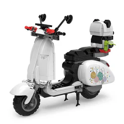 Panda little lamb motorcycle