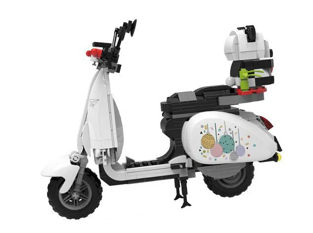 Panda little lamb motorcycle 哲高 ZHEGAO 00326 image 2