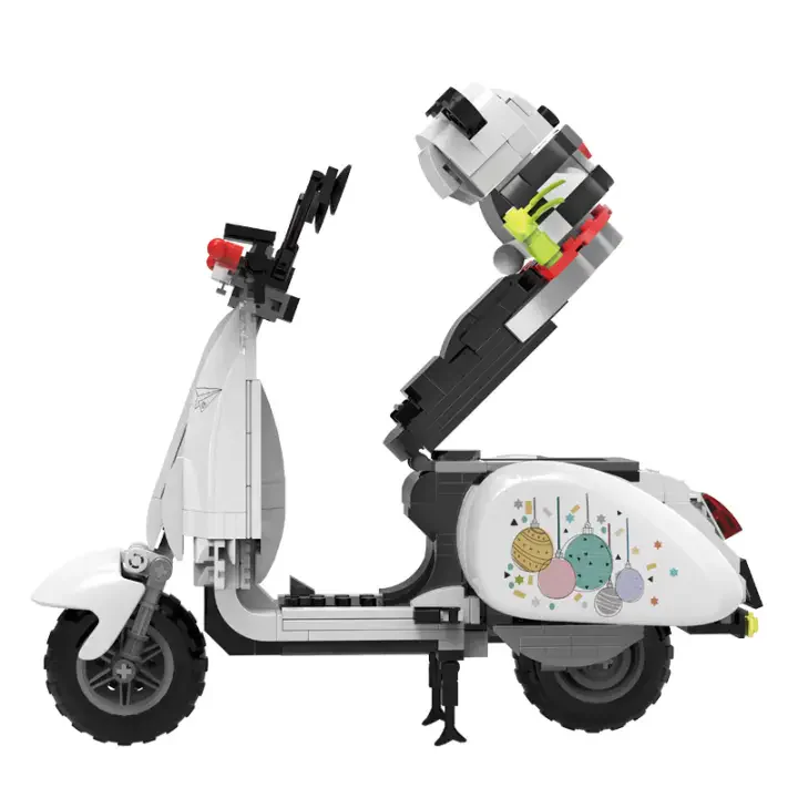 Panda little lamb motorcycle 哲高 ZHEGAO 00326 image 3