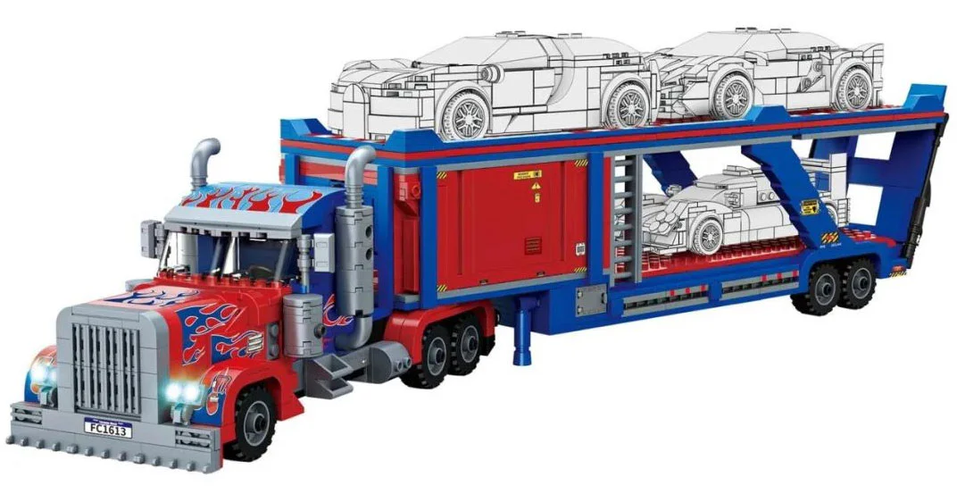 Racing car transportation vehicle 方橙积木 Forange FC1613