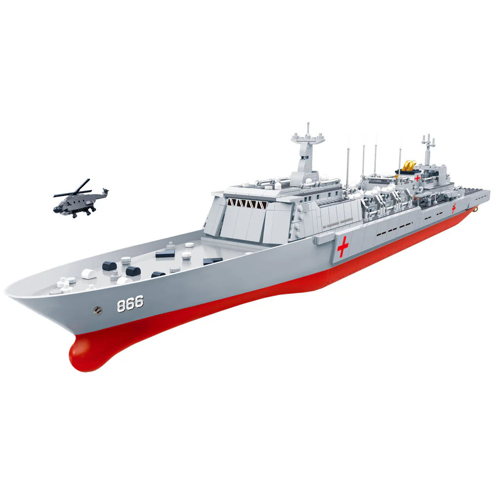 Chinese carrier battle group: Hospital vessel Peace Ark 866 智德乐ZDEL DL-40018