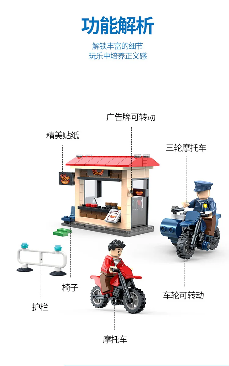 Operation Falcon: Police three-wheeled motorcycle 智德乐ZDEL DL-10004 image 3