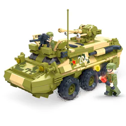 ROCKETS FIRED: CHINESE WZ551 WHEELED ARMOURED VEHICLE