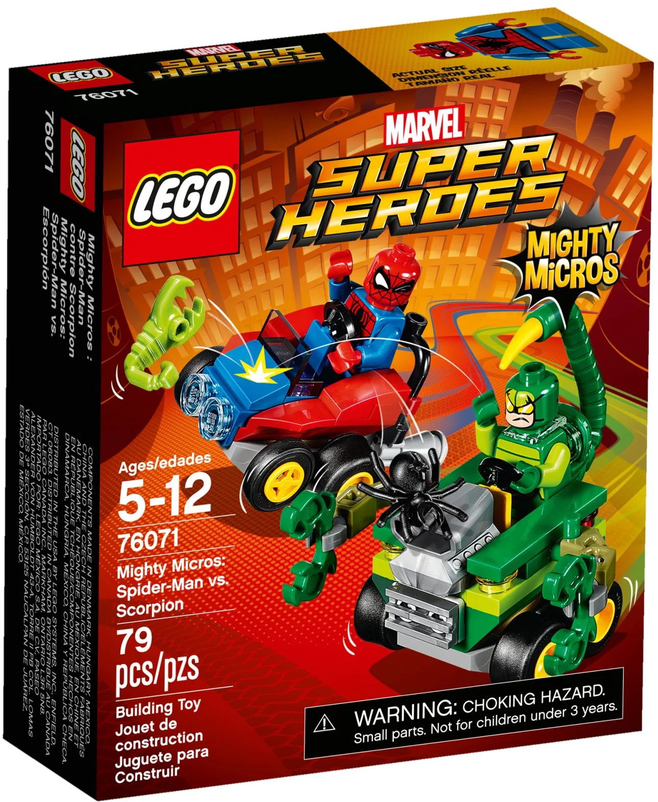 Mini Marvel: Spider-Man vs Scorpion 乐高 LEGO 76071 image 1