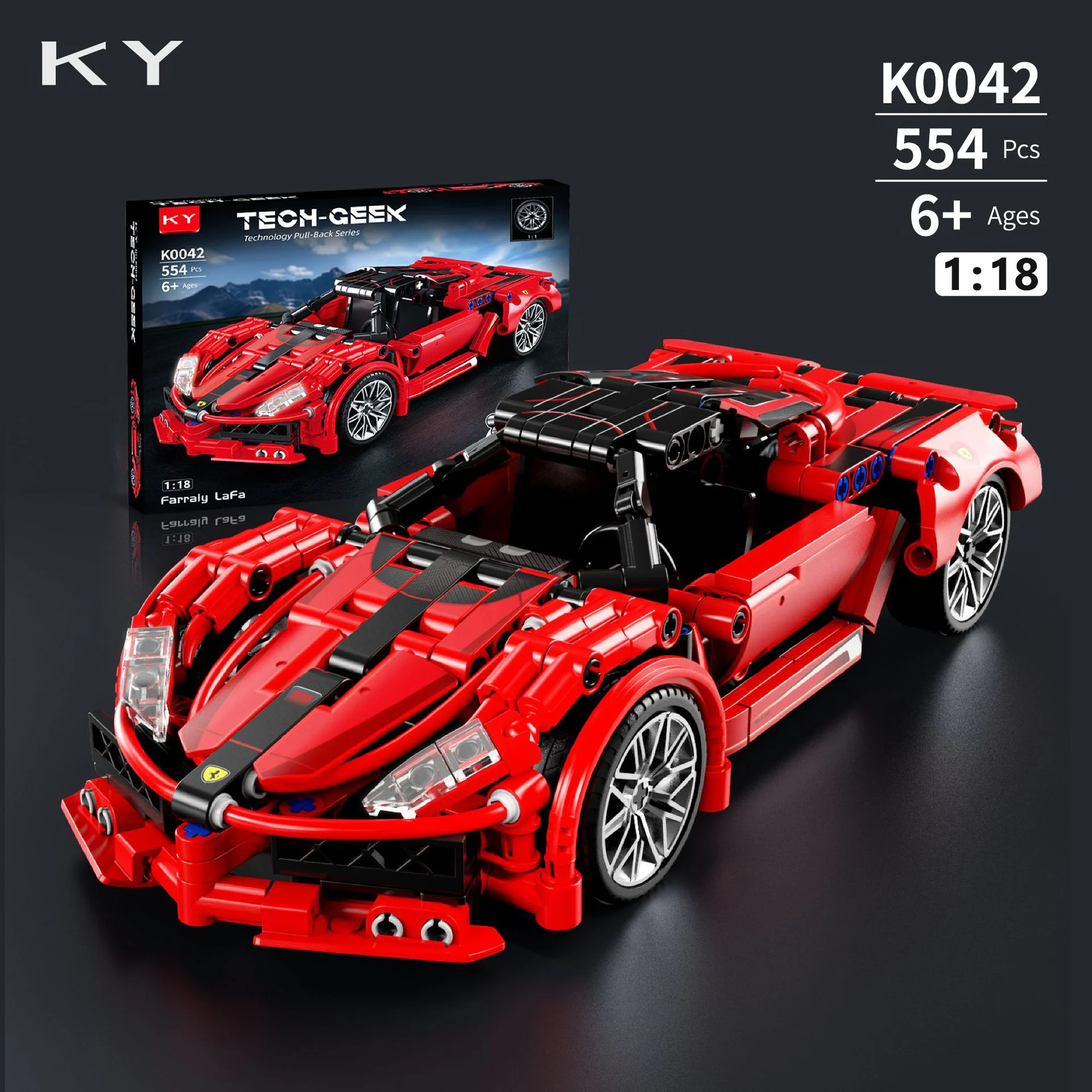Ferrari, the racer, the ride 其宇积木KIYUI K0042