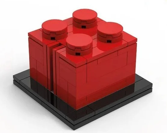 2 x 2 red bricks 乐高 LEGO 6436693 image 1