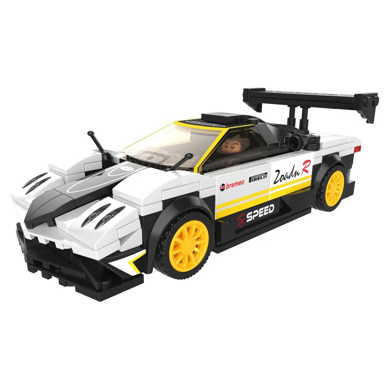 AUTOWORLD: PAGANI ZR RETURN VEHICLE 佳奇积木 JAKI JK9019 image 3