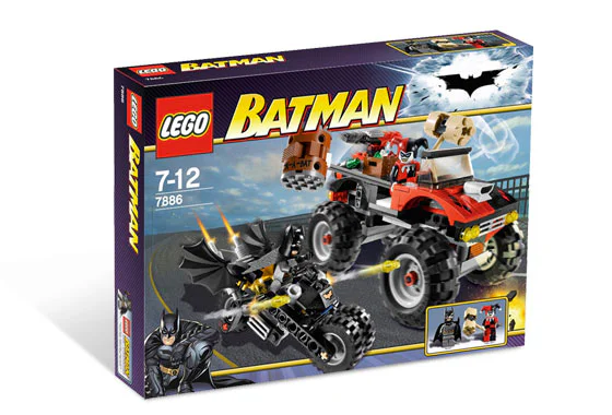 Harley-Davidson Bat Motorcycle: A Harley Quinn-inspired Batmobile 乐高 LEGO 7886 image 1