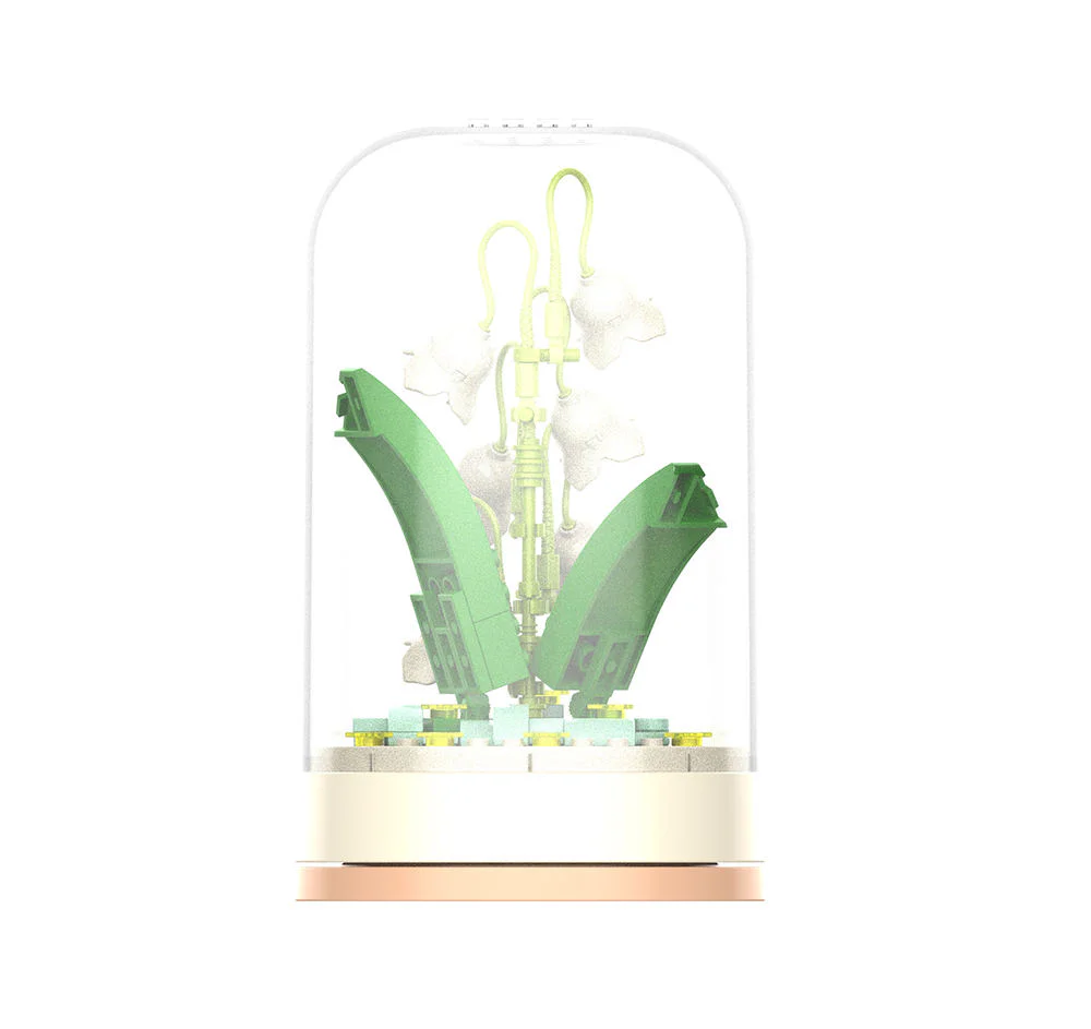 Music box: Living flowers, happy letters, Suzuran 佳奇积木 JAKI JK2678 image 2
