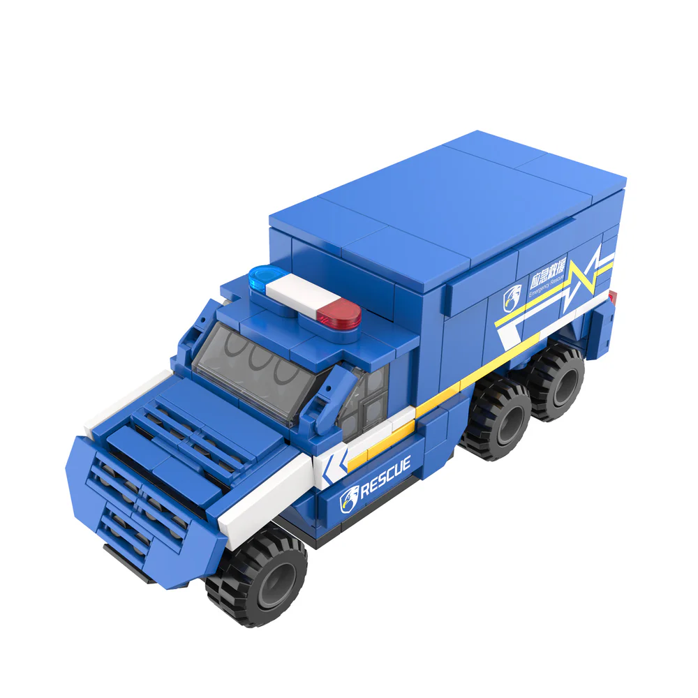 Urban rescue: urban rescue vehicles 佳奇积木 JAKI JK9210
