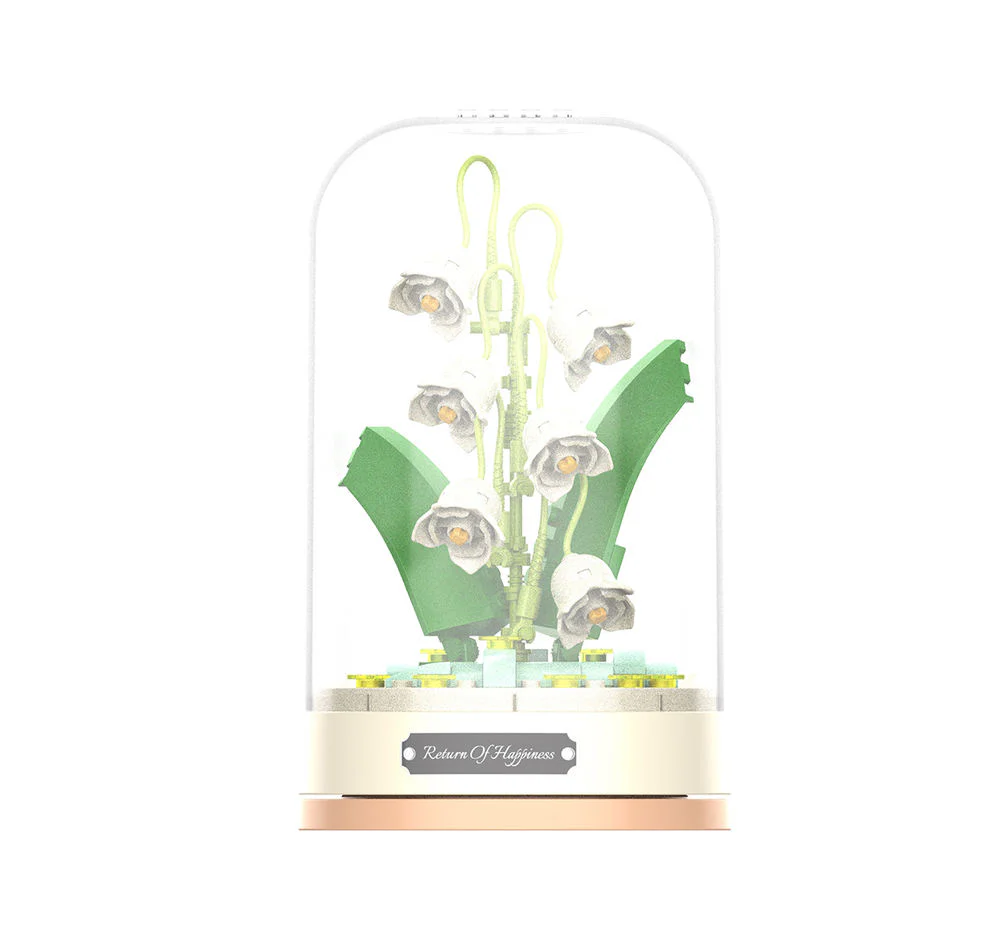 Music box: Living flowers, happy letters, Suzuran 佳奇积木 JAKI JK2678 image 3