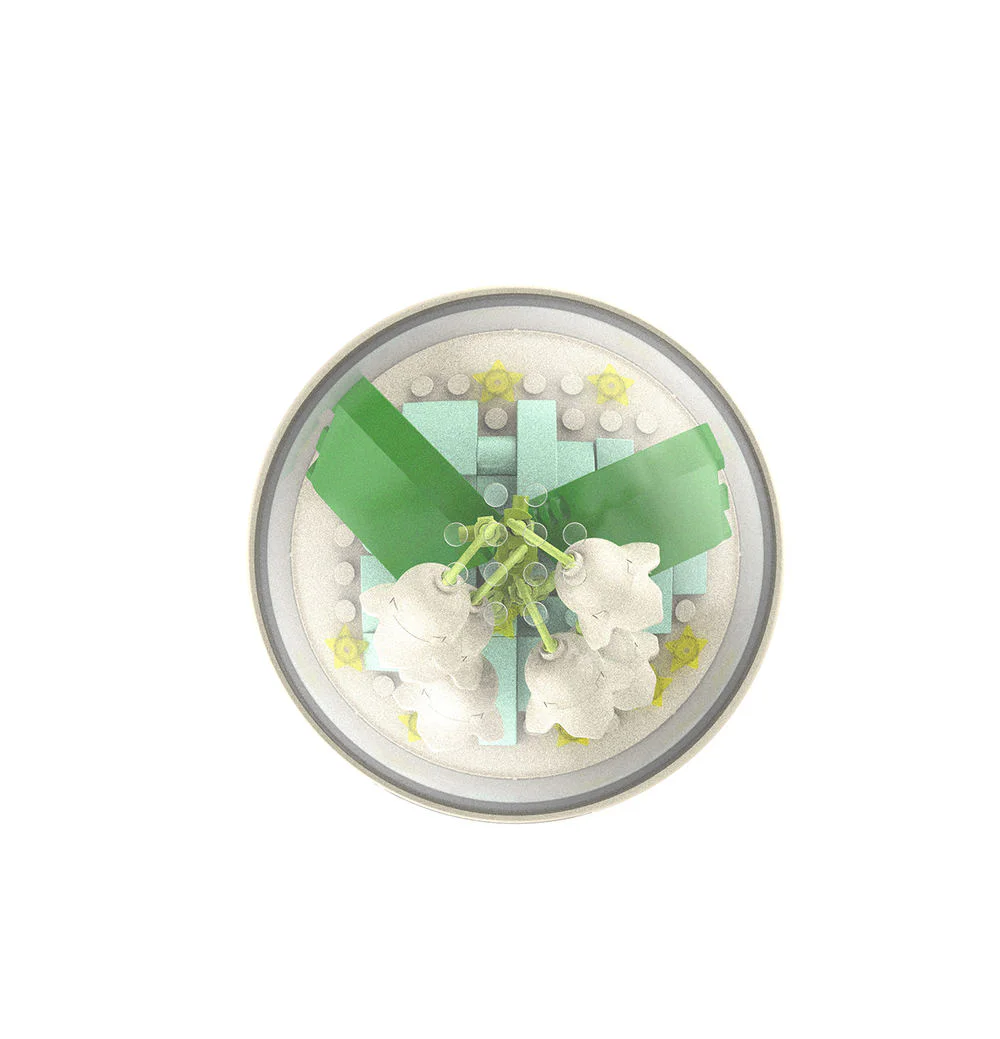 Music box: Living flowers, happy letters, Suzuran 佳奇积木 JAKI JK2678 image 4