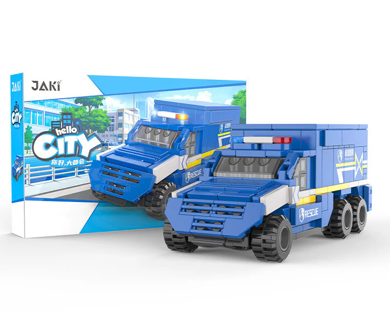 Urban rescue: urban rescue vehicles 佳奇积木 JAKI JK9210 image 1