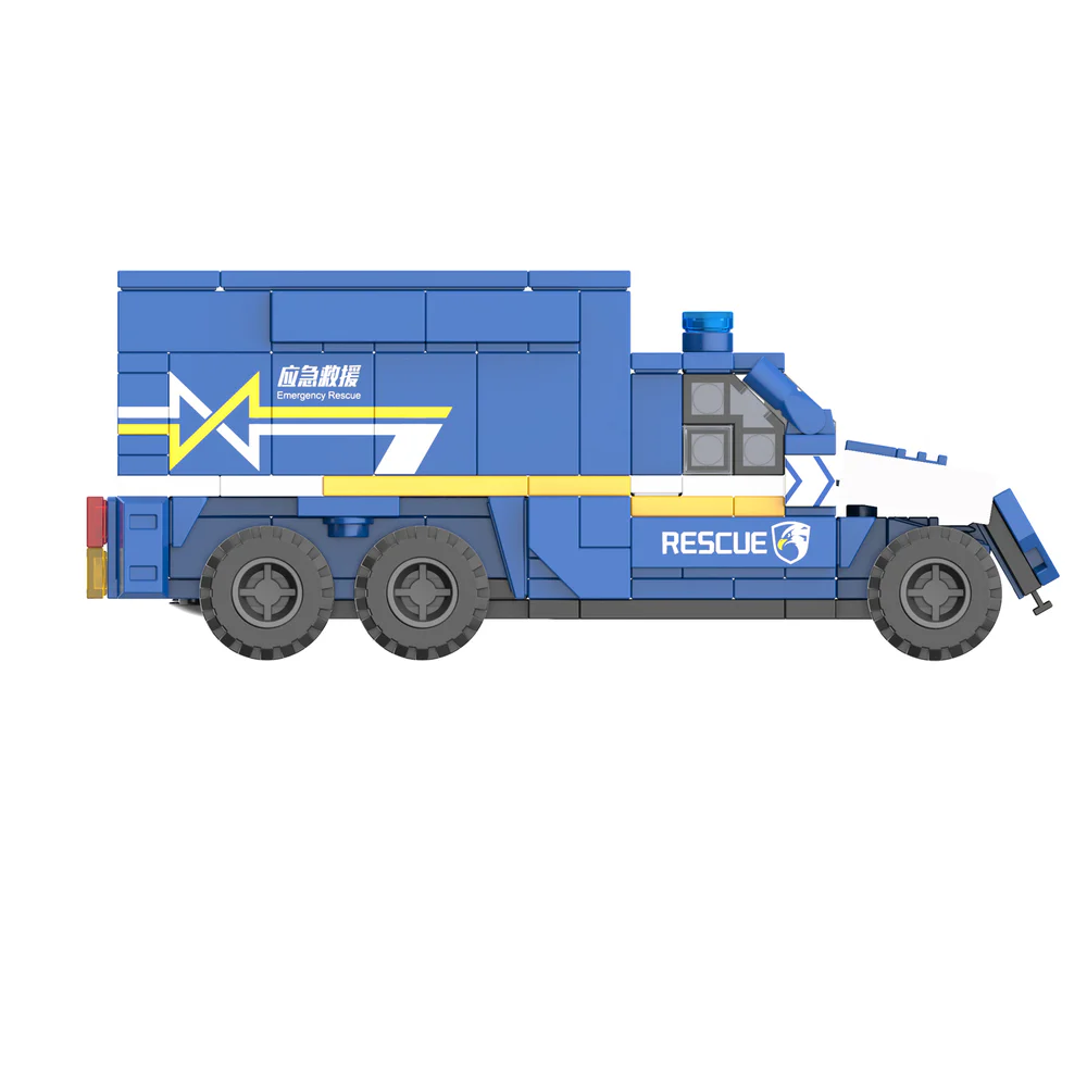 Urban rescue: urban rescue vehicles 佳奇积木 JAKI JK9210 image 4
