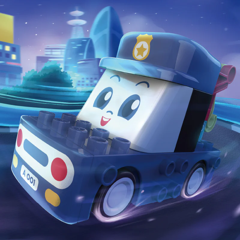 Car team: Police hero 佳奇积木 JAKI BT0002-1 image 2