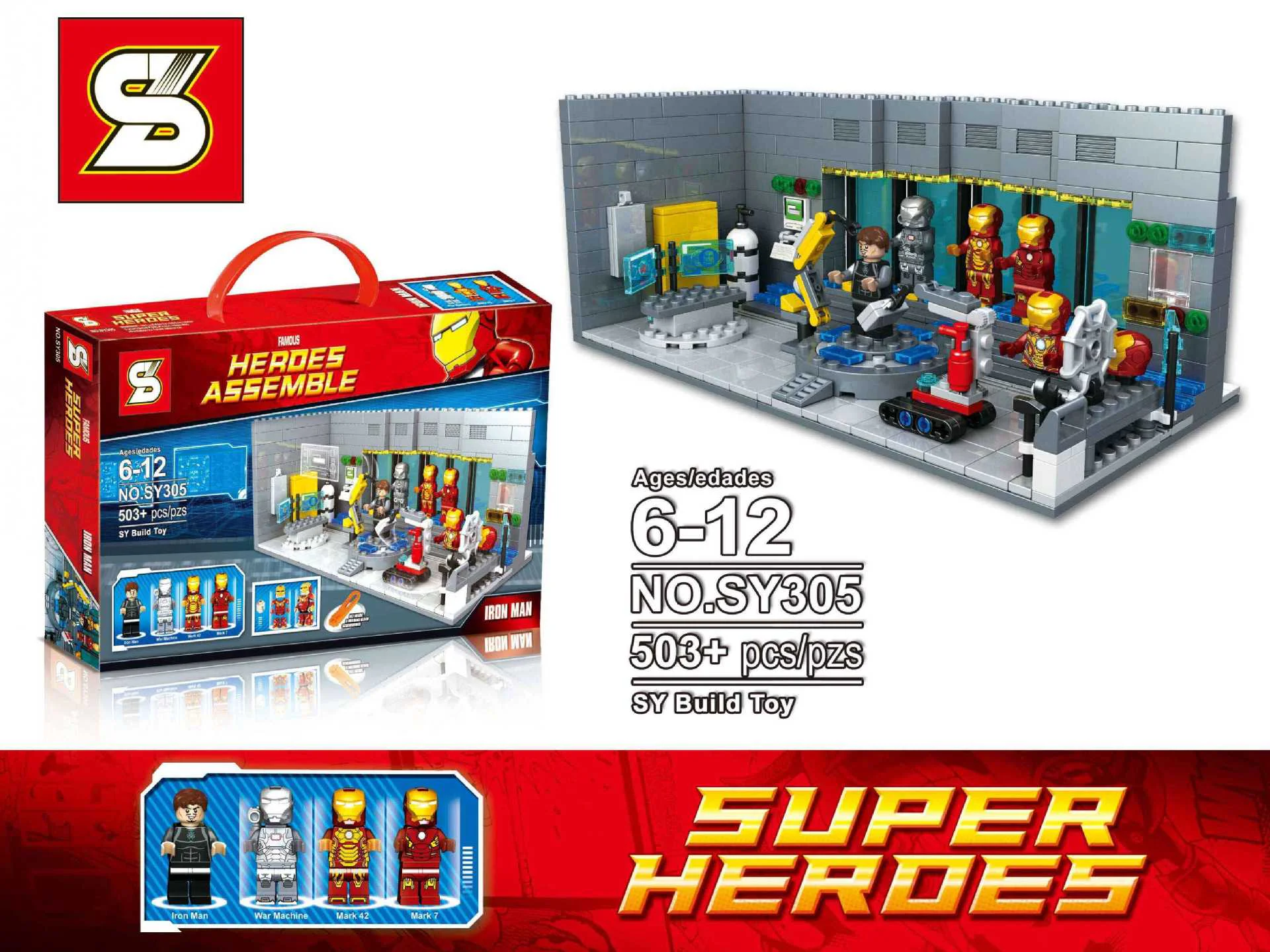 Iron Man Underground Laboratory SY305 image 1