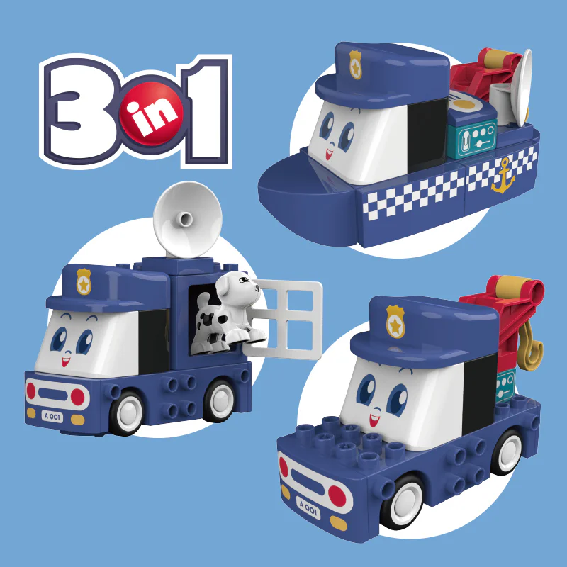 Drive Team: Cyclone Police Department 佳奇积木 JAKI BT0003-1 image 3