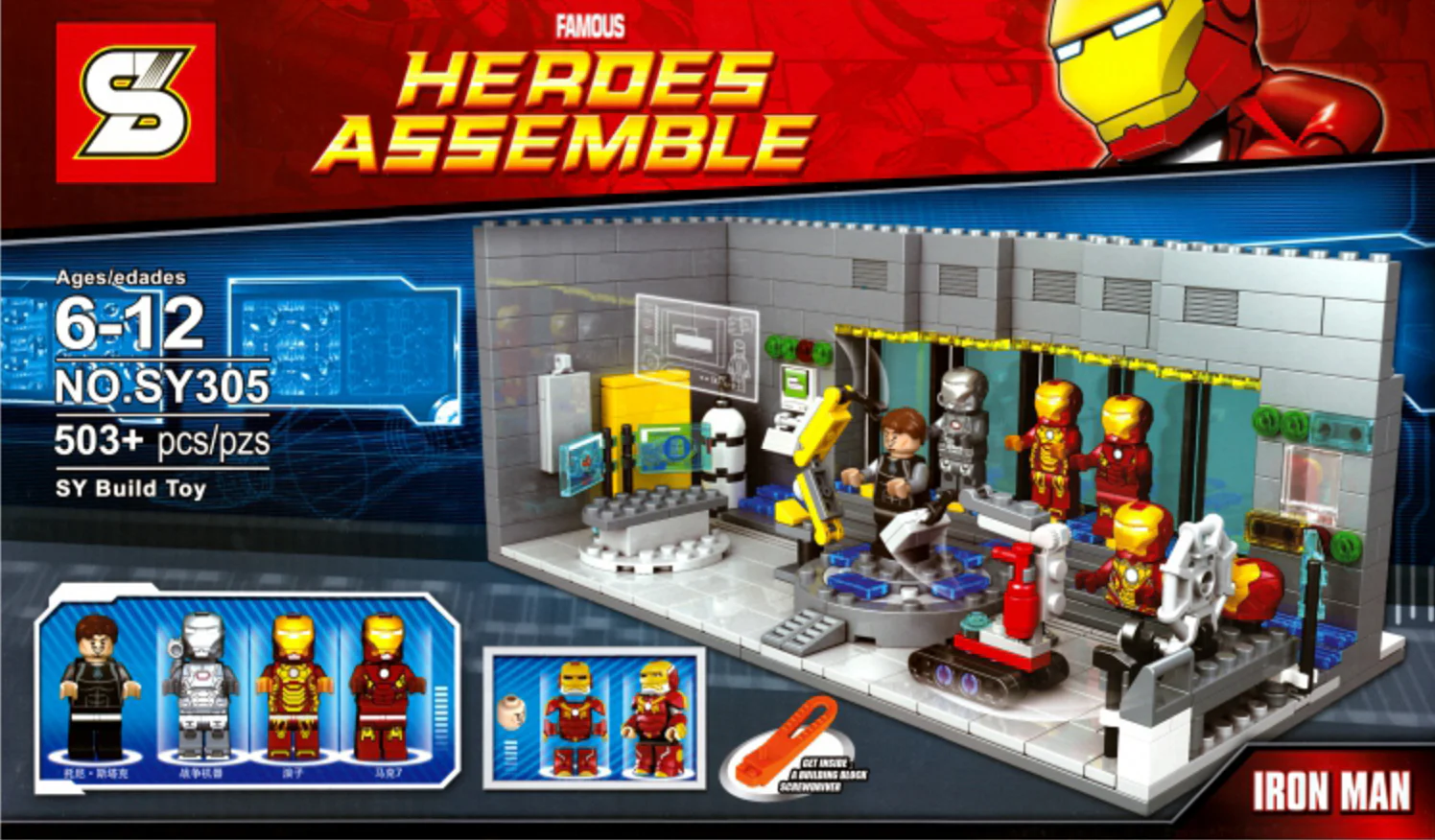 Iron Man Underground Laboratory SY305 image 2