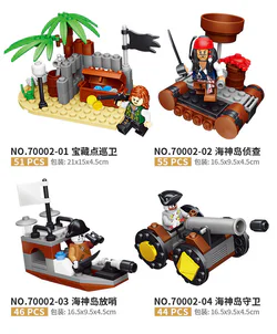 Caribbean Pirates, little scene 4 Treasure Point Guard, Sea-Demon Reconnaissance, Sea-Demon Sentry, Sea-Demon Guard