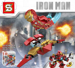 Iron Man suit for kids, 8 models that can combine to form a Hulk armor.