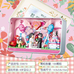 Box fun: Romantic wedding