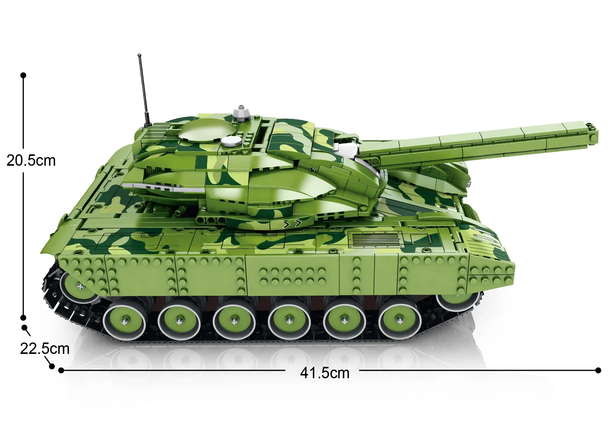 Tank battle, remote control tank Goliath VII 臻砖科技 Reobrix 55026 image 1