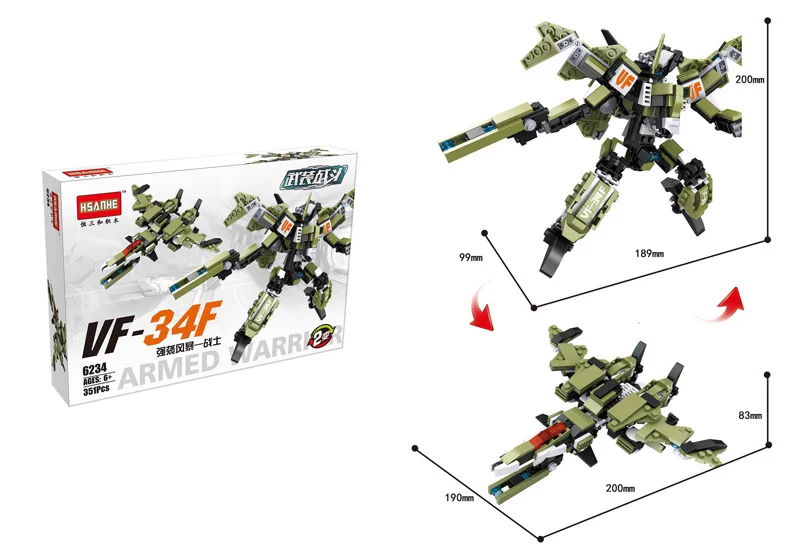 ARMED COMBAT: VF-34F ASSAULT STORM FIGHTERS 恒三和 HSANHE/咔扣 CACO 6234