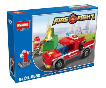 Small fire truck 恒三和 HSANHE/咔扣 CACO 6552 image 1