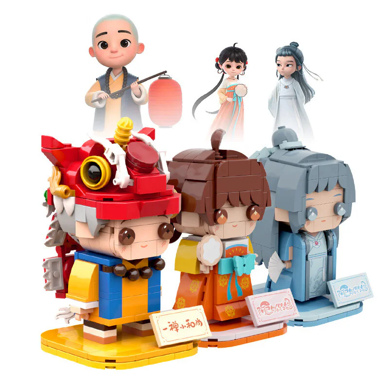 One little monk: one little monk, one little monk and one small bell 拼奇积木 Pantasy 99106