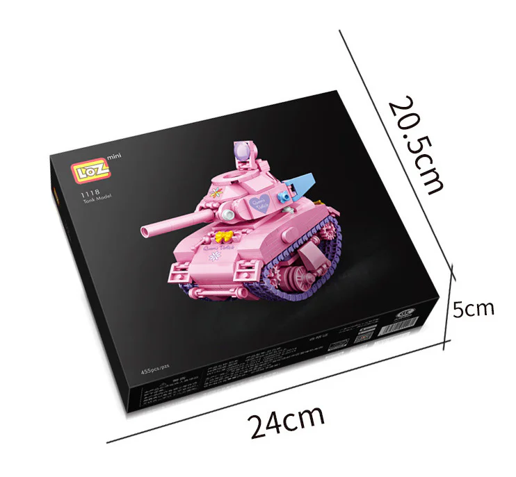 Pink mini tank 俐智LOZ 1118 image 1