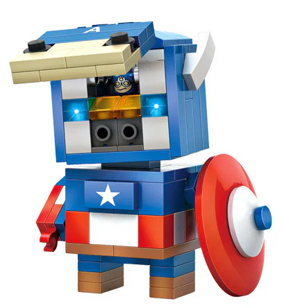 Captain America 俐智LOZ 1401 image 2