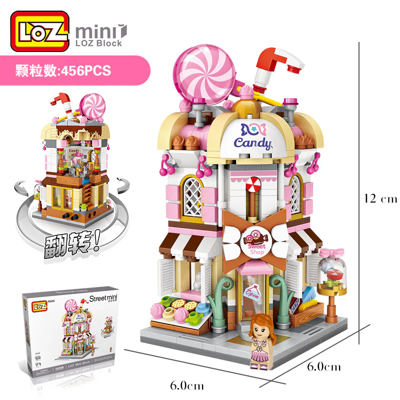 Mini Street View, Candy Shop 俐智LOZ 1644 image 1