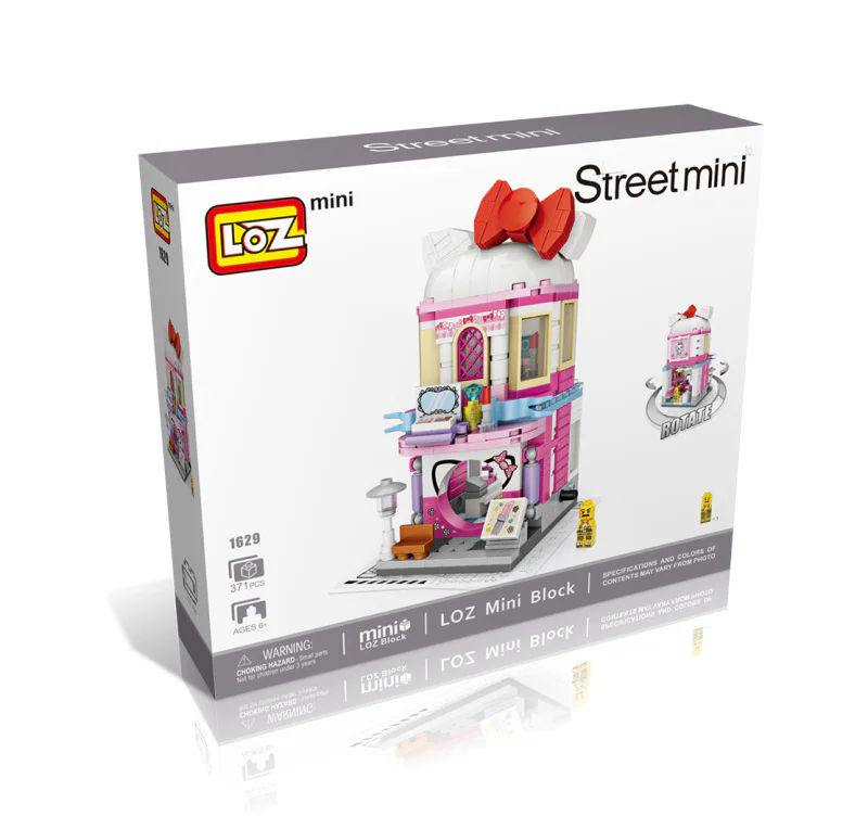 The cartoon theme street view, the dress shop 俐智LOZ 1629 image 3